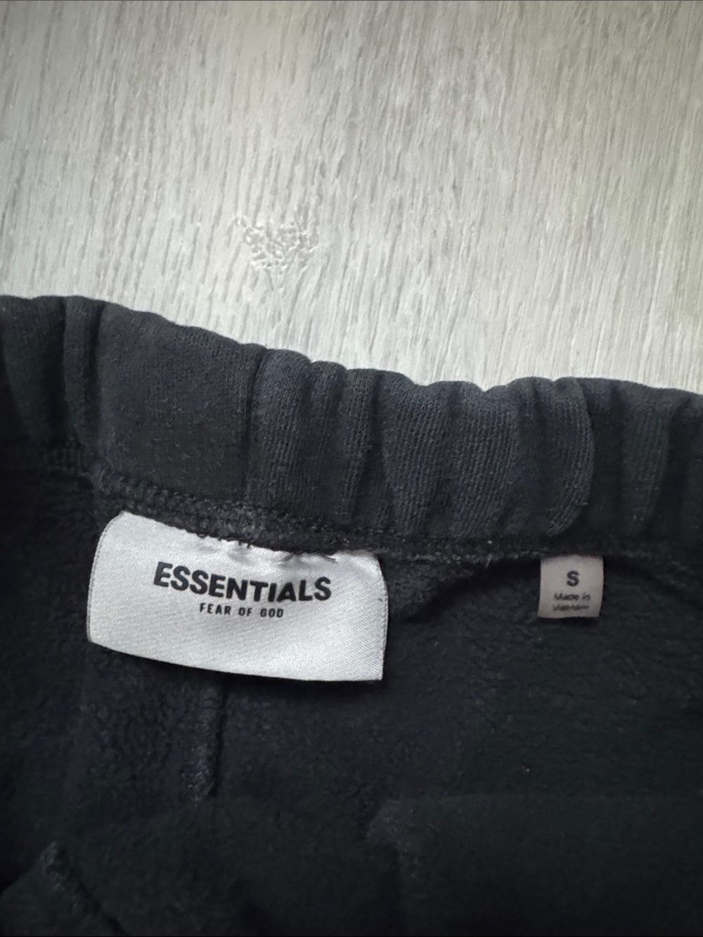 Essentials Black Drawstring Sweatpants - Picture 2 of 3